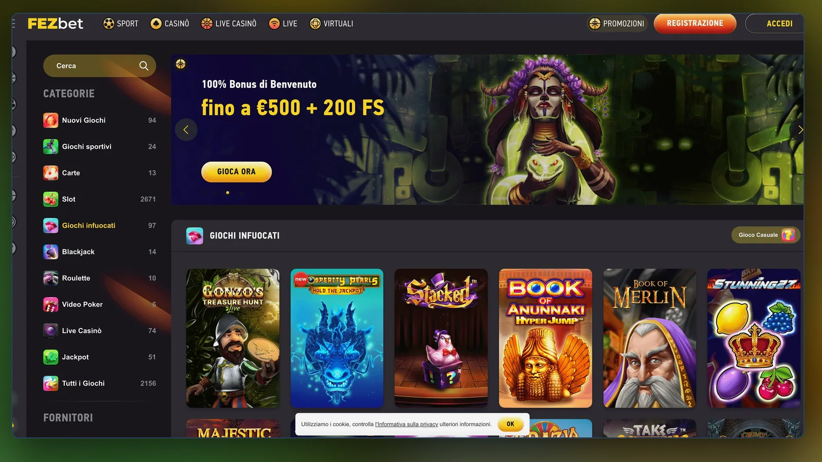 Fezbet bonus