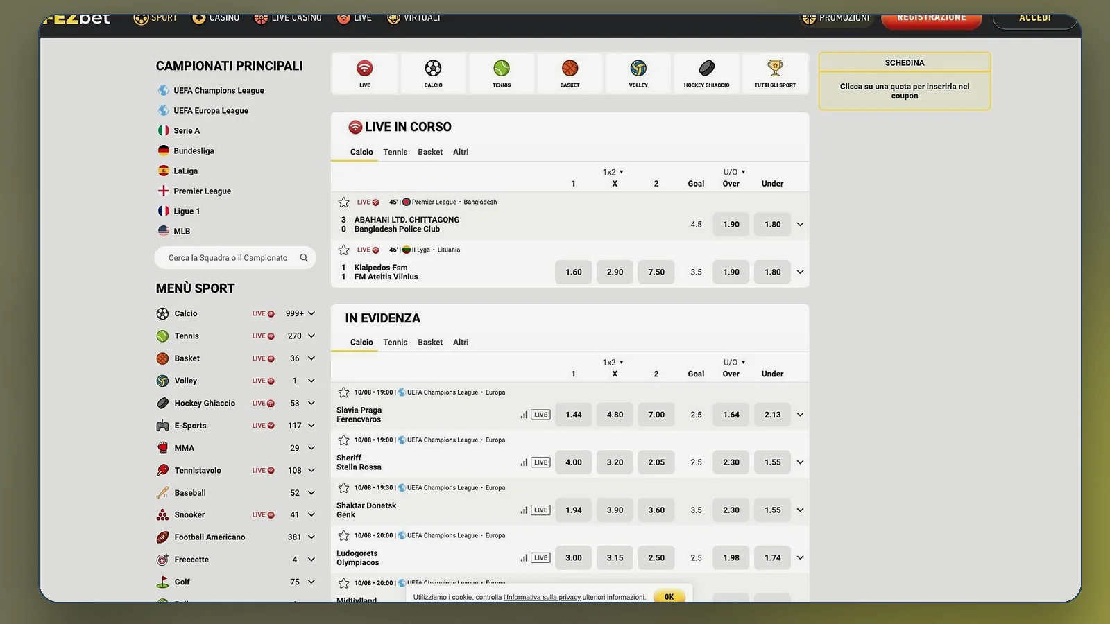 Fezbet scommesse